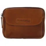 GREENLAND Nature Soft & Safe Gürteltasche RFID Leder 18 cm braun