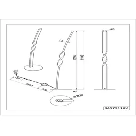 Trio Lighting Ginko R45791131 Weiß matt