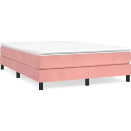 vidaXL Boxspringbett 140 x 200 cm Rosa