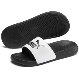 Puma Popcat 20 Jr, Unisex-Kinder Dusch- - Badeschuhe, Weiß (Puma White-Puma Black 02), 39 EU