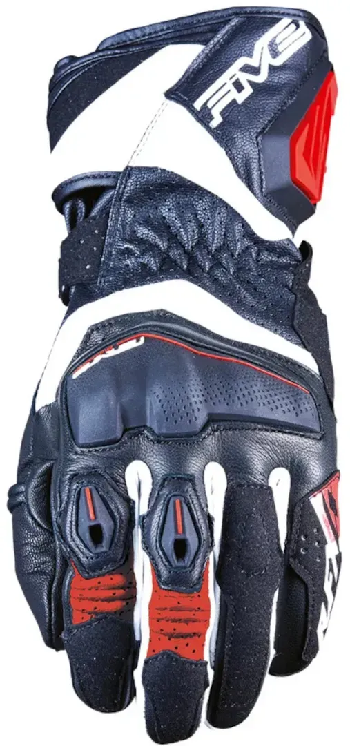 Five RFX4 EVO Motorrad Handschuhe, schwarz-weiss-rot, Größe 3XL für Männer