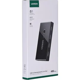 UGREEN USB 2.0 2x4 KVM-Switch Schwarz