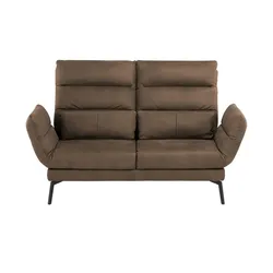 Max Schelling Sofa 2-sitzig  aus Echtleder Sentence Komfort , braun , Maße (cm): B: 205 H: 108 T: 205