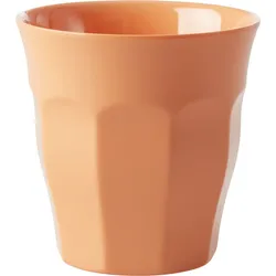 RICE Melamin Becher Medium einfarbig, Apricot