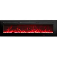 Parrot Uncle Led Einbau Elektrokamin 183 Cm 72 Zoll Wandkamin Mit Heizung Dual-flamme 13 Farben 169 Flammeneffekte Fernbedienung Touchpanel Timer