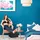 Relaxdays Hocker mit Stauraum Kunstleinen 40 x 40 x 40 cm Schwarz