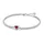 Pandora Tennisarmband Rotes Funkelndes Herz Silber 590041C02 Größe 18 cm