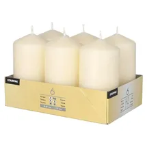 Papstar Stumpenkerze 11,5 x 6 cm 6 St. creme
