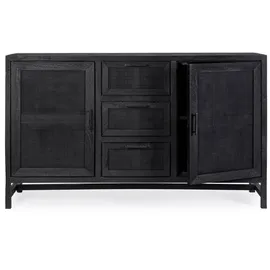 BIZZOTTO Sideboard Weston 150 x 90 x 40 cm Schwarz