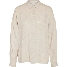 Noisy May Langarmbluse NMLEILANI Beige L