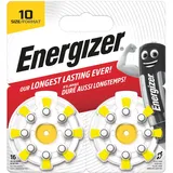 Energizer Hörgerätebatterien Größe 10 (16 Stück) Zink-Luft - Batterien für Hörgeräte & Hörhilfen - 4 Jahre lagerfähig