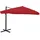 Mendler Gastronomie-Ampelschirm HWC-A96 350 x 350 cm bordeaux