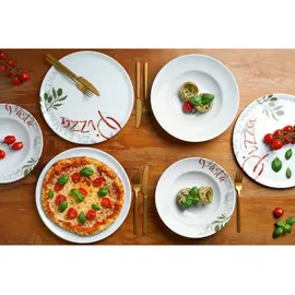 VAN WELL Wellco Pizzateller 30 cm weiß 6er Set