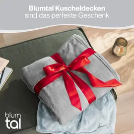 Blumtal Kuscheldecke, Grau, Textil, Rechteckig, 220x240 cm, Wohntextilien, Decken, Kuscheldecken