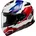 Capriccio Integralhelm Weiß/Schwarz/Blau/Rot S