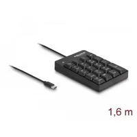 Delock Numerische Tastatur Universal USB Schwarz