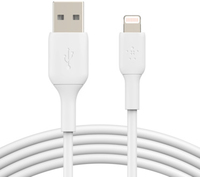 Belkin BOOST CHARGE - Lightning-Kabel - Lightning (M) bis USB (M) - 3 m - weiß - für Apple 10.5"  iPad Pro, 12.9"  iPad Pro (2nd generation), iPhone 11, 11 Pro, 11 Pro Max, 8, XR, XS, XS Max