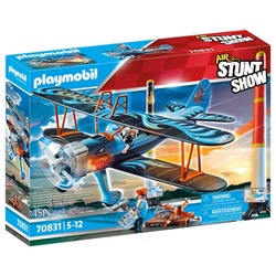 Playmobil® Spielfigur Playmobil 70831 Air Stuntshow Doppeldecker Phönix Flugzeug Spielzeug