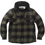 West Coast Choppers Hell Bent Flannel Jacke olive/schwarz S