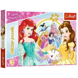 Trefl Glitter Puzzel Disney Princess 100