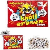 h2i Knallerbsen | 2500 St. | Knallteufel Trickknaller Pop Snaper | der perfekte Scherzartikel für Silvester Halloween Geburtstag & Partys – Spaß garantiert |b| Jugendfeuerwerk & Kinderfeuerwerk Kat F1