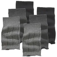 LAVANA Stulpensocken 3 Paar Grau/Schwarz Einheitsgröße