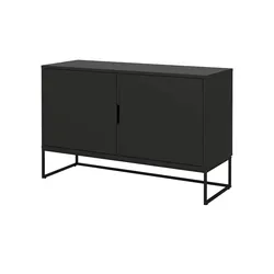 Sideboard  Linera , schwarz , Maße (cm): B: 118 H: 76 T: 43