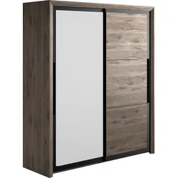 Kleiderschrank GAMI "Kleiderschrank 2 Türen, Kinderkleiderschrank", braun (eiche braun), B:191cm H:220cm T:63cm, Spanplatte, Schränke, Kinderkleiderschrank Kinderschrank, In 2 Farben erhältlich