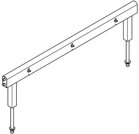 KWC Aquarotter Armatureneinh., Edst., doppelreihig, 6 Waschplätze, 2100 mm, Wasserans Seite, 2030072 2030072016