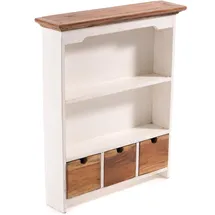 DESIGN DELIGHTS Landhaus WANDSCHRANK Jasmina | Mahagoni, 60x50x12 cm | Hängeschrank, Wandregal, Küchenregal, Gewürzregal, Badregal
