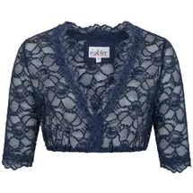 Nübler Dirndlbluse 3/4 Arm Laura blau 32
