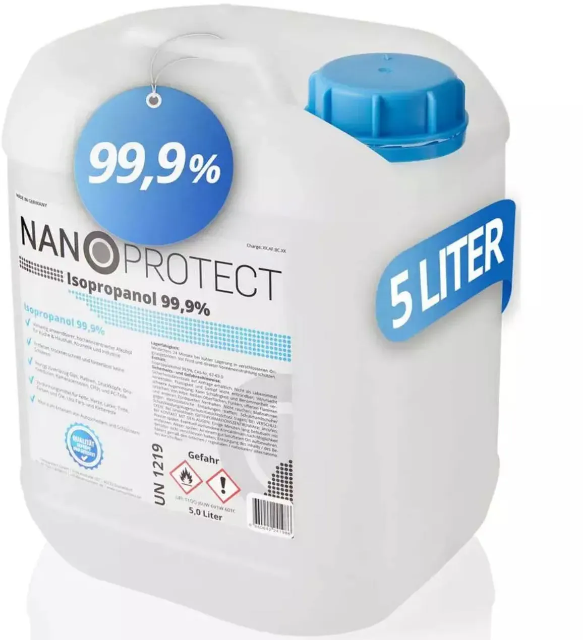 Preisvergleich Produktbild Isopropanol IPA 99.9% 5 Liter