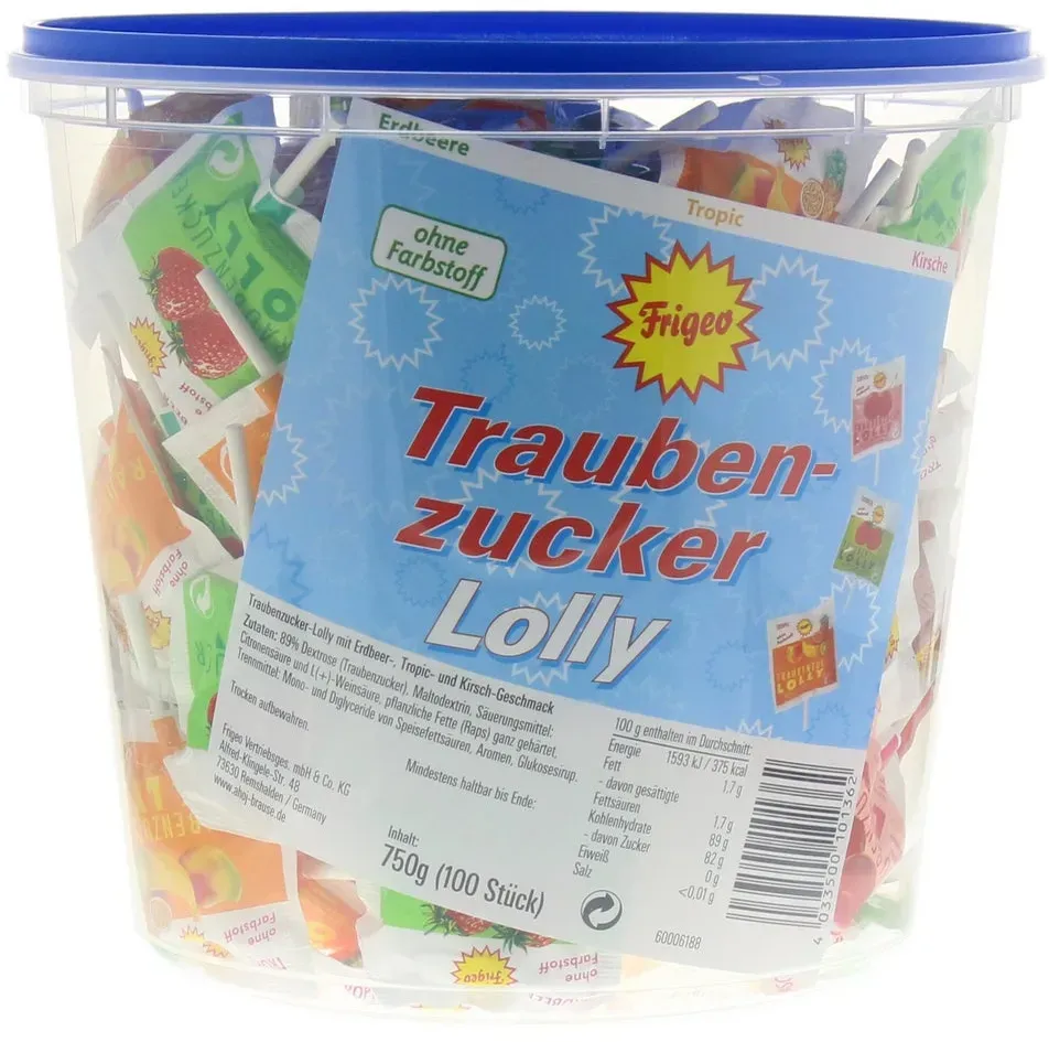 Traubenzucker Lolly 3fach 1 St