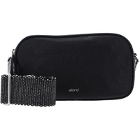 ABRO Leather Shimmer Crossbody Bag Tina L Black / Nickel