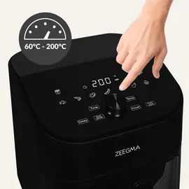 Zeegma Knapper Chef Airfryer 6,5L 1600W schwarz