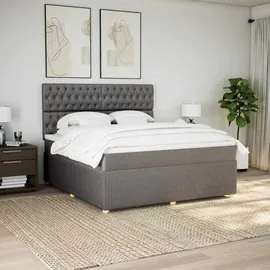 vidaXL Boxspringbett 180 x 200 cm Taupe