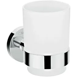 hansgrohe Logis Universal Zahnputzbecher 41718000, Accessoires, chrom/weiß
