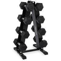 MSports® Kurzhantel Rack mit 300kg Belastbarkeit Hantelständer Hantelablage schwarz