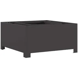 vidaXL Feuerplatz Schwarz 60 X 60 X 30 Cm Kaltgewalzter Stahl Vidaxl