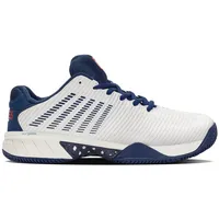 K-Swiss Tennis Herren Tennisoutdoorschuhe Herren, BLANC DE BLANC/BLUE OPAL/LOLLI, 44