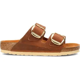 Birkenstock Arizona Big Buckle Nubukleder geölt schmal cognac 39