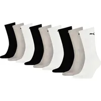 Puma Sportsocken (9 Paar), Tennissocken, atmungsaktiv, feuchtigkeitsregulierend PUMA white/grey
