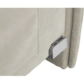 Meise Möbel meise.möbel Polsterbett Fun 140 x 200 cm Stoff Beige