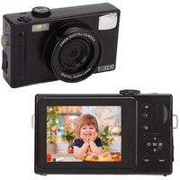 Digitalkamera, FHD 1080P 48MP Fotokamera, wiederaufladbare Kompaktkamera, 16-facher Digitalzoom, max. 32 GB unterstützt, Fotoapparat Digitalkamera für Kinder, Jugendliche,