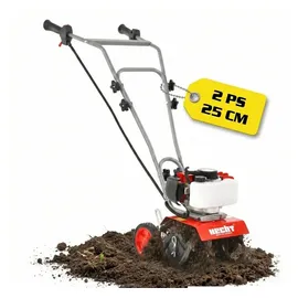 Hecht Motorhacke Benzin 25 cm Arbeitsbreite 19,5 cm Arbeitstiefe 2 PS
