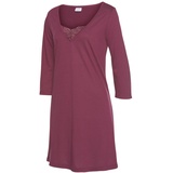 LASCANA Damen Nachthemd bordeaux Gr.40/42