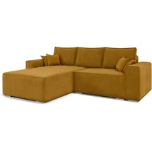 e-meubles Ecksofa mit Schlaffunktion und Bettkasten, Couch für Wohnzimmer, Schlafsofa Sofagarnitur Sofa Eckcouch L-Form mit Bettfunktion 250x...