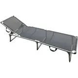 POCOline Sonnenliege silber Alu B/H/L: ca. 56x25x186 cm - Anthrazit, Silber