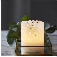 Star Trading Clary LED-Kerze 10 cm weiß