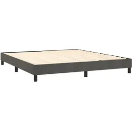 vidaXL Boxspringbett 160 x 200 cm dunkelgrau